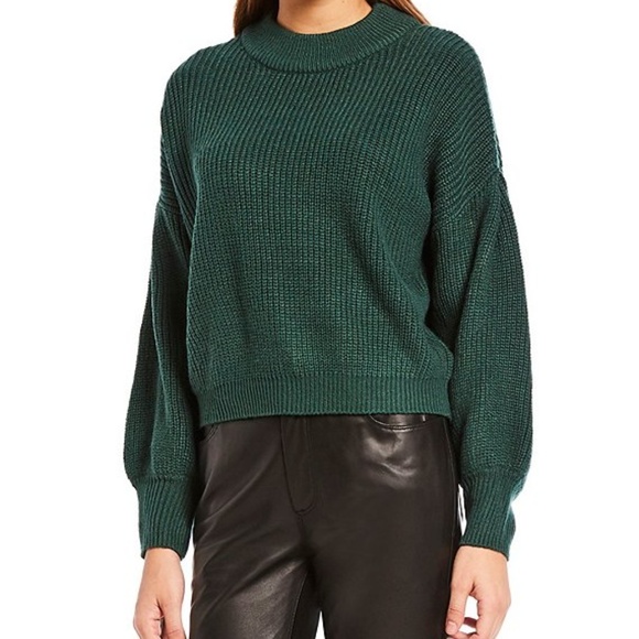 Gianni Bini Sweaters - Dark hunter green bubble sleeve sweater XL